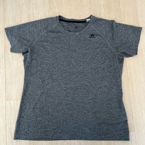 Adidas Climalite Large Gray Running Tee